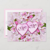 APPARAATBLOSSOM EN HARTS ~ Briefkaart (Voorkant / Achterkant)