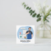 Apparaatreparatie Vierkante Visitekaartje (Staand voorkant)