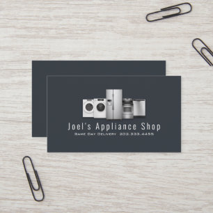 Apparaatwinkel, installatie, reparatie visitekaartje