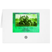 APPARATEN EN GERONIMO DIE EEN MOTORAUTO BESTUDEREN (Achterkant Horizontaal)