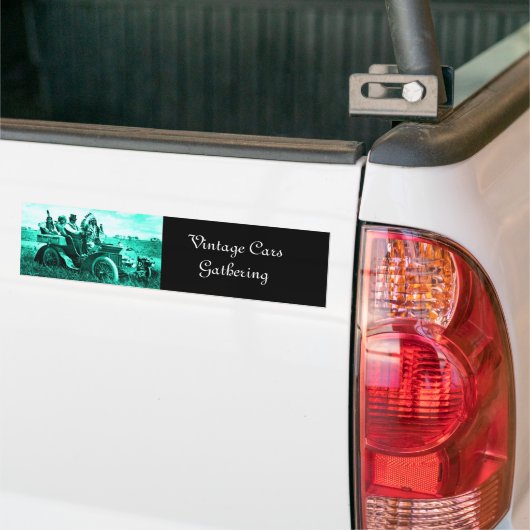 APPARATEN EN GERONIMO DIE EEN MOTORAUTO BESTUDEREN BUMPERSTICKER (Op Truck)