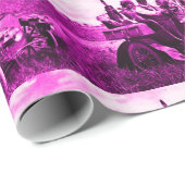 APPARATEN EN GERONIMO DIE EEN MOTORAUTO BESTUDEREN CADEAUPAPIER (Rol Hoek)