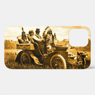 APPARATEN EN GERONIMO DIE EEN MOTORAUTO BESTUDEREN iPhone 12 HOESJE