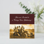 APPARATEN EN GERONIMO DIE EEN MOTORAUTO BESTUDEREN KAART (Staand voorkant)