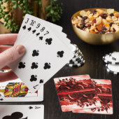 APPARATEN EN GERONIMO DIE EEN MOTORAUTO BESTUDEREN POKERKAARTEN (Insitu)