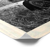 APPARATEN EN GERONIMO DIE EEN MOTORAUTO BESTUDEREN POSTER (Hoek)