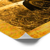 APPARATEN EN GERONIMO DIE EEN MOTORAUTO BESTUDEREN POSTER (Hoek)