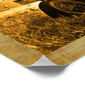 APPARATEN EN GERONIMO DIE EEN MOTORAUTO BESTUDEREN POSTER (Hoek)