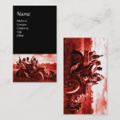 APPARATEN EN GERONIMO DIE EEN MOTORAUTO BESTUDEREN VISITEKAARTJE (Voorkant / Achterkant)