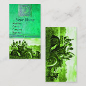 APPARATEN EN GERONIMO DIE EEN MOTORAUTO BESTUDEREN VISITEKAARTJE (Voorkant / Achterkant)