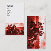 APPARATEN EN GERONIMO DIE EEN MOTORAUTO BESTUDEREN VISITEKAARTJE (Voorkant / Achterkant)