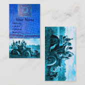 APPARATEN EN GERONIMO DIE EEN MOTORAUTO BESTUDEREN VISITEKAARTJE (Voorkant / Achterkant)