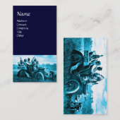 APPARATEN EN GERONIMO DIE EEN MOTORAUTO BESTUDEREN VISITEKAARTJE (Voorkant / Achterkant)