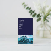 APPARATEN EN GERONIMO DIE EEN MOTORAUTO BESTUDEREN VISITEKAARTJE (Staand voorkant)