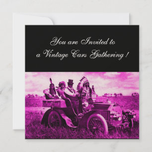 APPARATEN EN GERONIMO DIE EEN MOTORAUTO BESTUREN,c Kaart