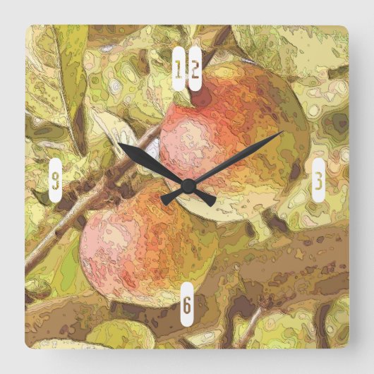 APPARATEN VIERKANTE KLOK (Voorkant)