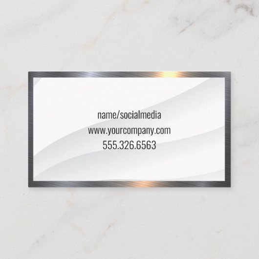 Apparatuur Meubelen | Reparateur Visitekaartje (Achterkant)