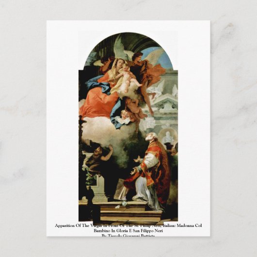 Apparatuur van de maagd briefkaart (Voorkant)