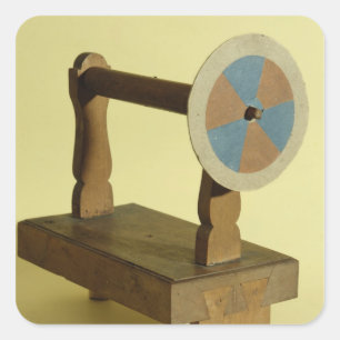 Apparatuur voor de theorie van kleuren vierkante sticker
