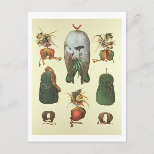 Apparatuur voor Falconry, van 'Traite de Fauconner Briefkaart (Voorkant)