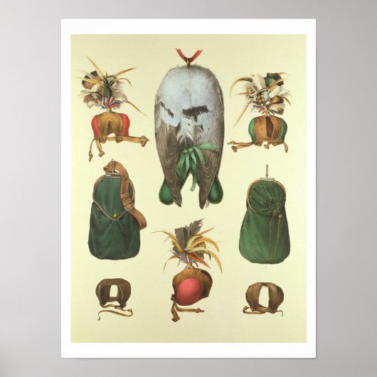 Apparatuur voor Falconry, van 'Traite de Fauconner Poster (Voorkant)