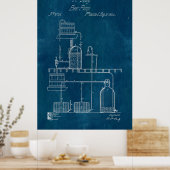 Apparatuur voor het maken van blauwdruk poster (Keuken)