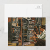  apparatuur voor het repareren van radiotechnici briefkaart (Voorkant / Achterkant)