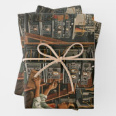  apparatuur voor het repareren van radiotechnici inpakpapier vel (In situ)