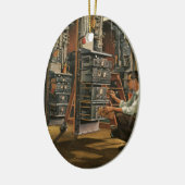  apparatuur voor het repareren van radiotechnici keramisch ornament (Links)