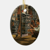  apparatuur voor het repareren van radiotechnici keramisch ornament (Achterkant)