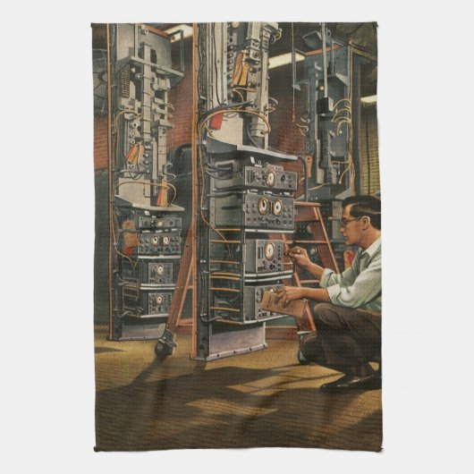 apparatuur voor het repareren van radiotechnici theedoek (Verticaal)