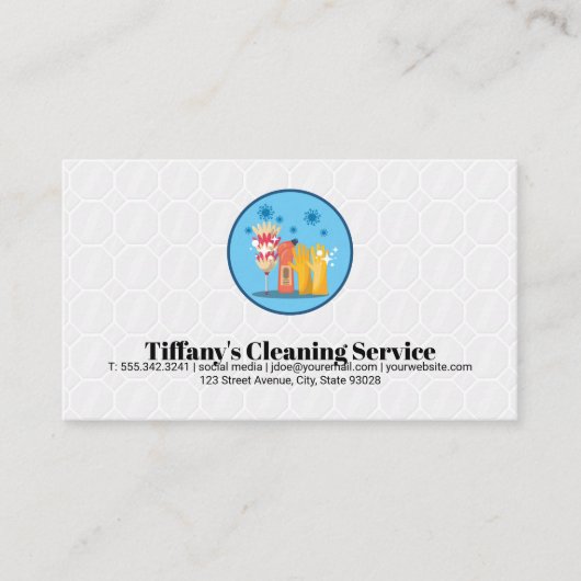 Apparatuur voor het schoonmaken van het huis | Ach Visitekaartje (Voorkant)