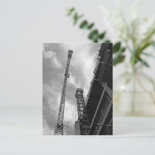 Apparatuur voor kraanbouw en tegen gewicht briefkaart (Staand voorkant)