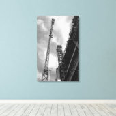 Apparatuur voor kraanbouw en tegen gewicht canvas afdruk (Insitu (Houten vloer))