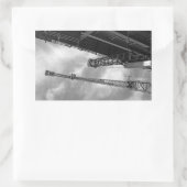 Apparatuur voor kraanbouw en tegen gewicht rechthoekige sticker (Tas)