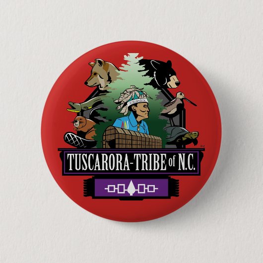 ~Apparel Button door ~Tuscarora Tribe of NC ~ (Voorkant)