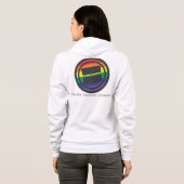 Apparel - Grote LGBT-ronde met Label en URL Hoodie (Achterkant volledig)