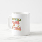 Apparently I Have an Attitude Retro Groovy  Koffiemok (Voorkant links)