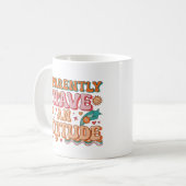 Apparently I Have an Attitude Retro Groovy  Koffiemok (Voorkant links)