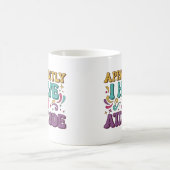 Apparently I Have an Attitude Retro Groovy  Koffiemok (Center)