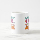 Apparently I Have an Attitude Retro Groovy  Koffiemok (Center)