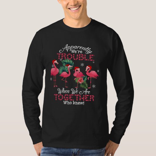 Apparently we re trouble when we are together Flam T-shirt (Voorkant)