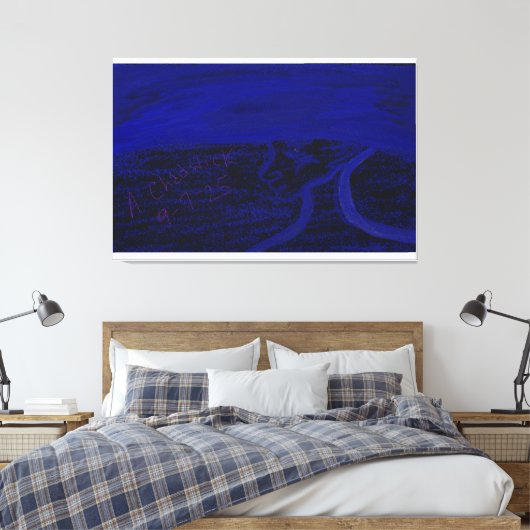 Apparition in the Sea Stretched Canvas Print (Insitu (Slaapkamer))