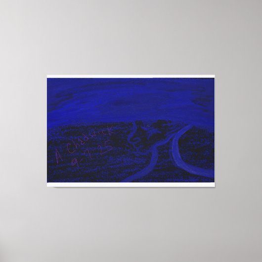 Apparition in the Sea Stretched Canvas Print (Voorkant)
