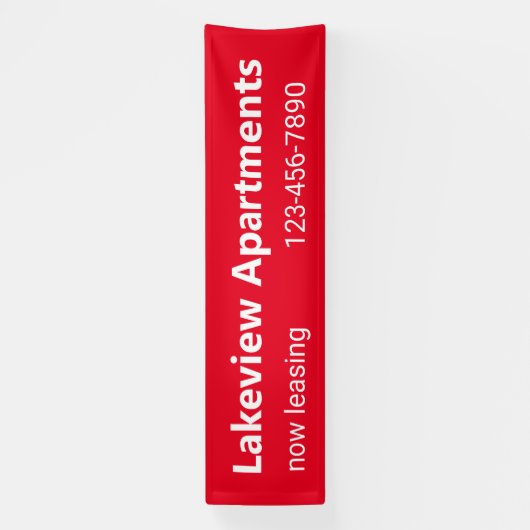 Appartement Gemeenschap Nu Leasing Telefoonnummer  Spandoek (Verticaal)