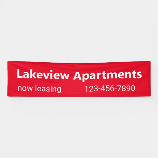 Appartement Gemeenschap Nu Leasing Telefoonnummer  Spandoek (Horizontaal)