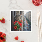 Appartement Tabby Cat In Window Servet (Insitu)