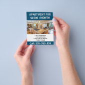 Appartement te Huur Vastgoed Marketing Flyer (Hand)