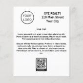 Appartement te Huur Vastgoed Marketing Flyer (Achterkant)