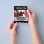 Appartement te Huur Vastgoed Promotionele QR Code Flyer (Hand)